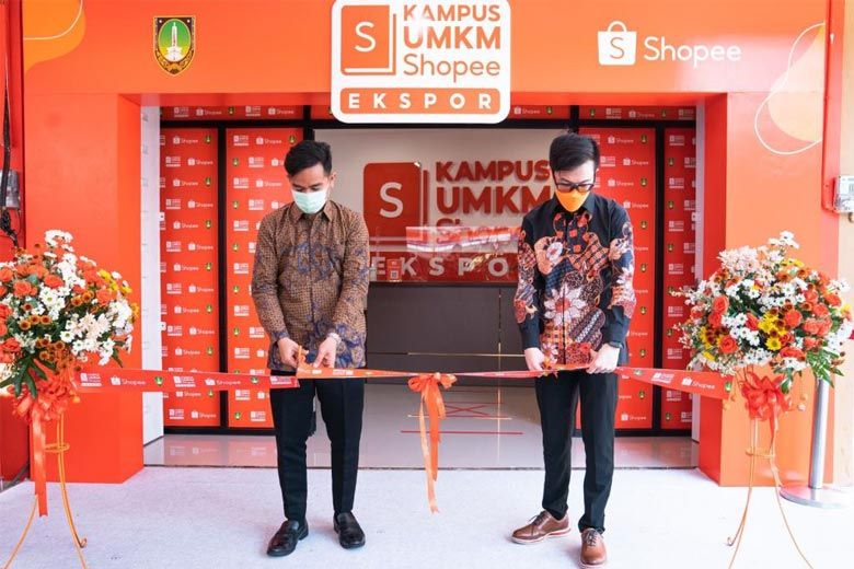 Gibran Rakabuming resmikan Kampus UMKM Shopee Ekspor untuk tingkatkan ekspor pelaku UMKM di Surakarta 