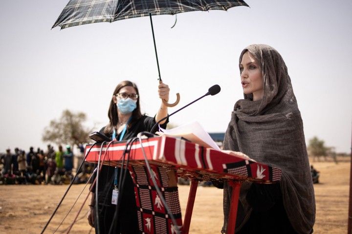Berpidato soal Hari Pengungsi Sedunia di Burkina Faso, ini isi penting pidato yang disampaikan Angelina Jolie...