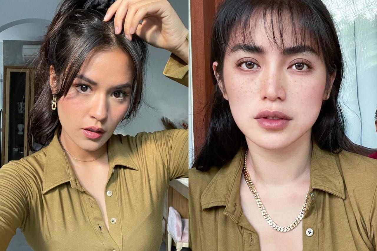 Sama-sama kenakan gaun kemeja seksi dengan kancing terbuka, ini perbedaan gaya fashion Raisa dan Jessica Iskandar!