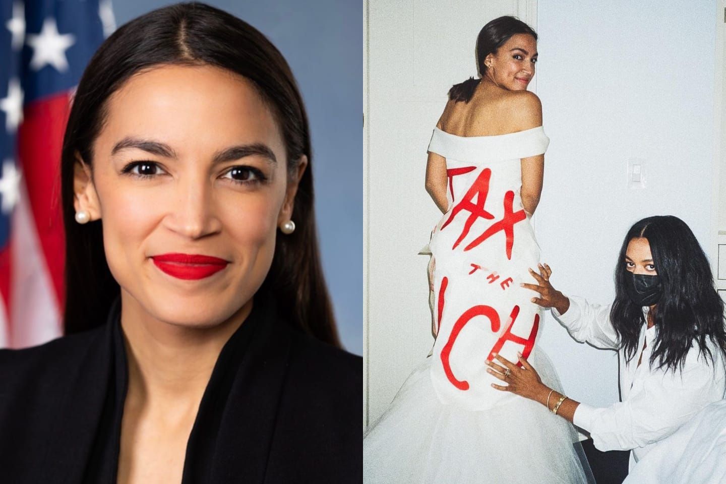 Berani kritik acara Met Gala 2021 melalui gaun yang dipakainya, ini sosok politikus perempuan termuda Alexandria Ocasio...