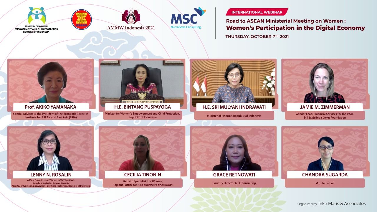 Pesan Menteri KemenPPA dalam acara Road to ASEAN Ministerial Meeting on Women: ‘Women’s Participation in the Digital Economy’ untuk para perempuan. 