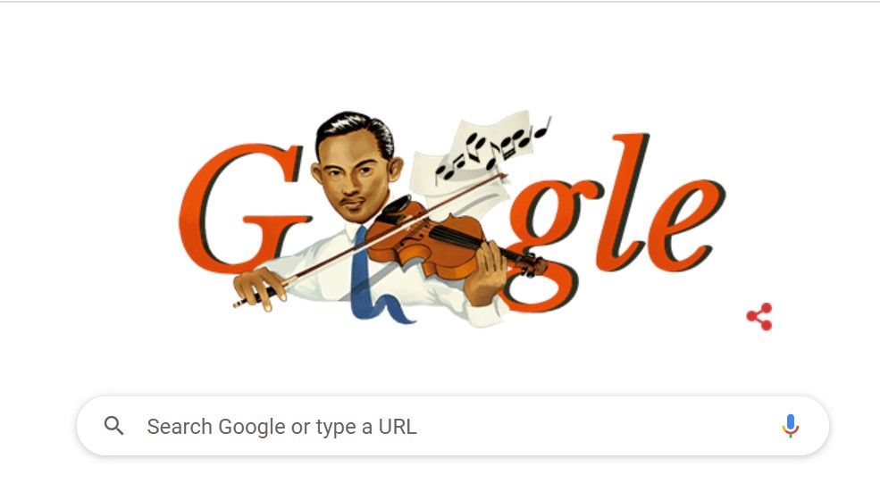 Google Doodle hari ini dalam rangka merayakan Hari Pahlawan menampilkan sosok Ismail Marzuki, komponis sekaligus pahlawan Tanah Air. Ini sosoknya.