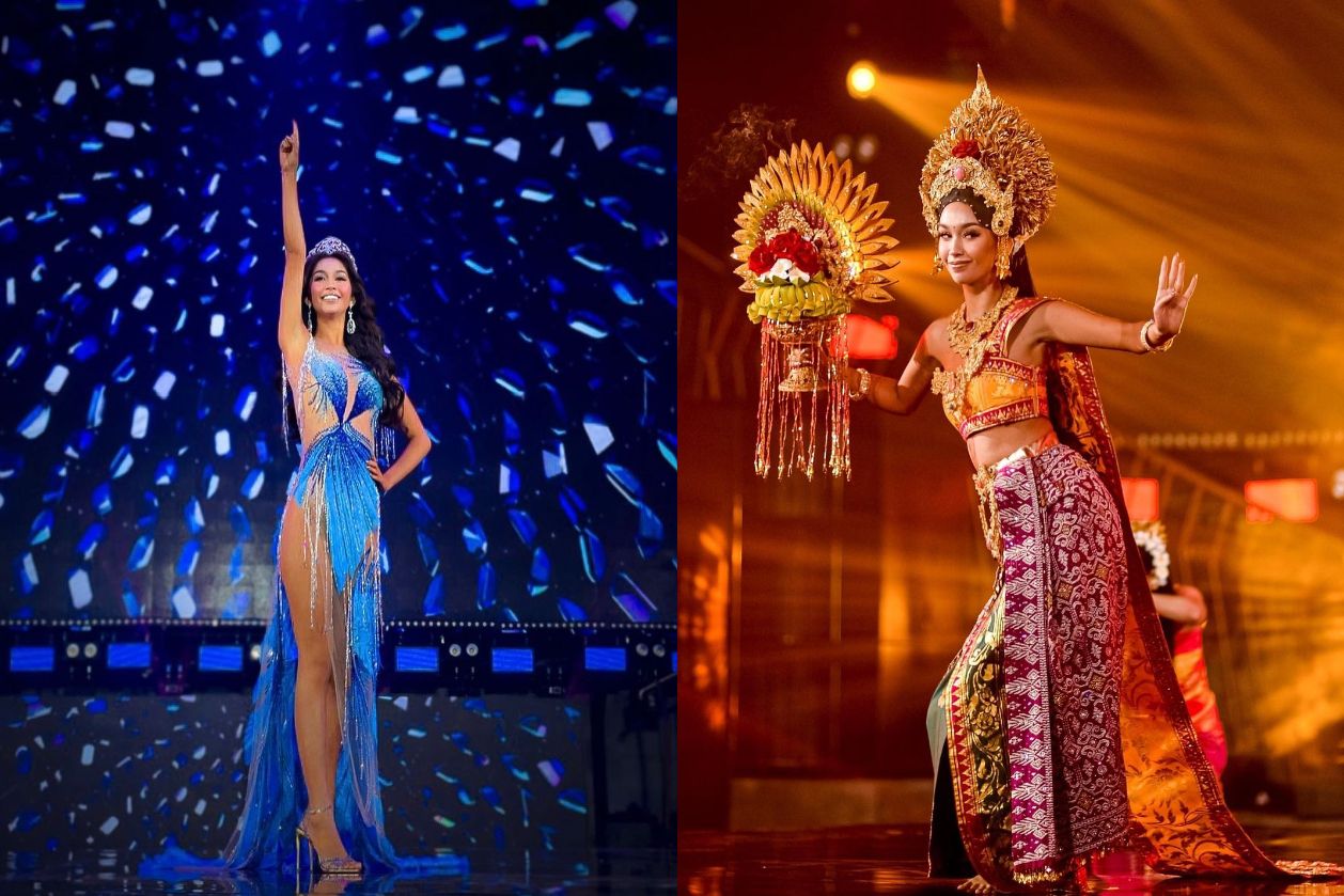  Shopia Rogan terlihat mengunggah beberapa busana yang akan ia kenakan di Miss Grand Internasional 2021. Seperti apa detailnya?