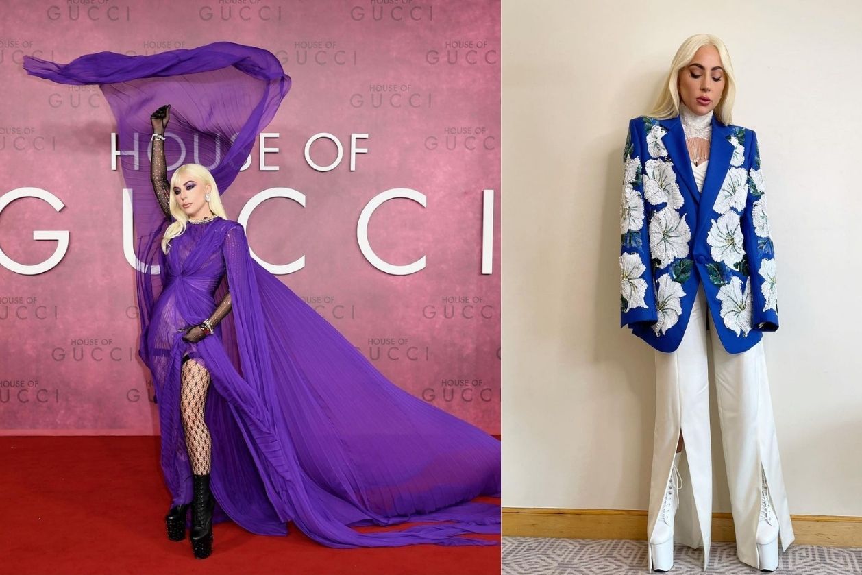 Layaknya aktris papan atas lainnya, Lady Gaga pun turut serta mengikuti rangkaian world tour House of Gucci. Seperti apa gayanya?