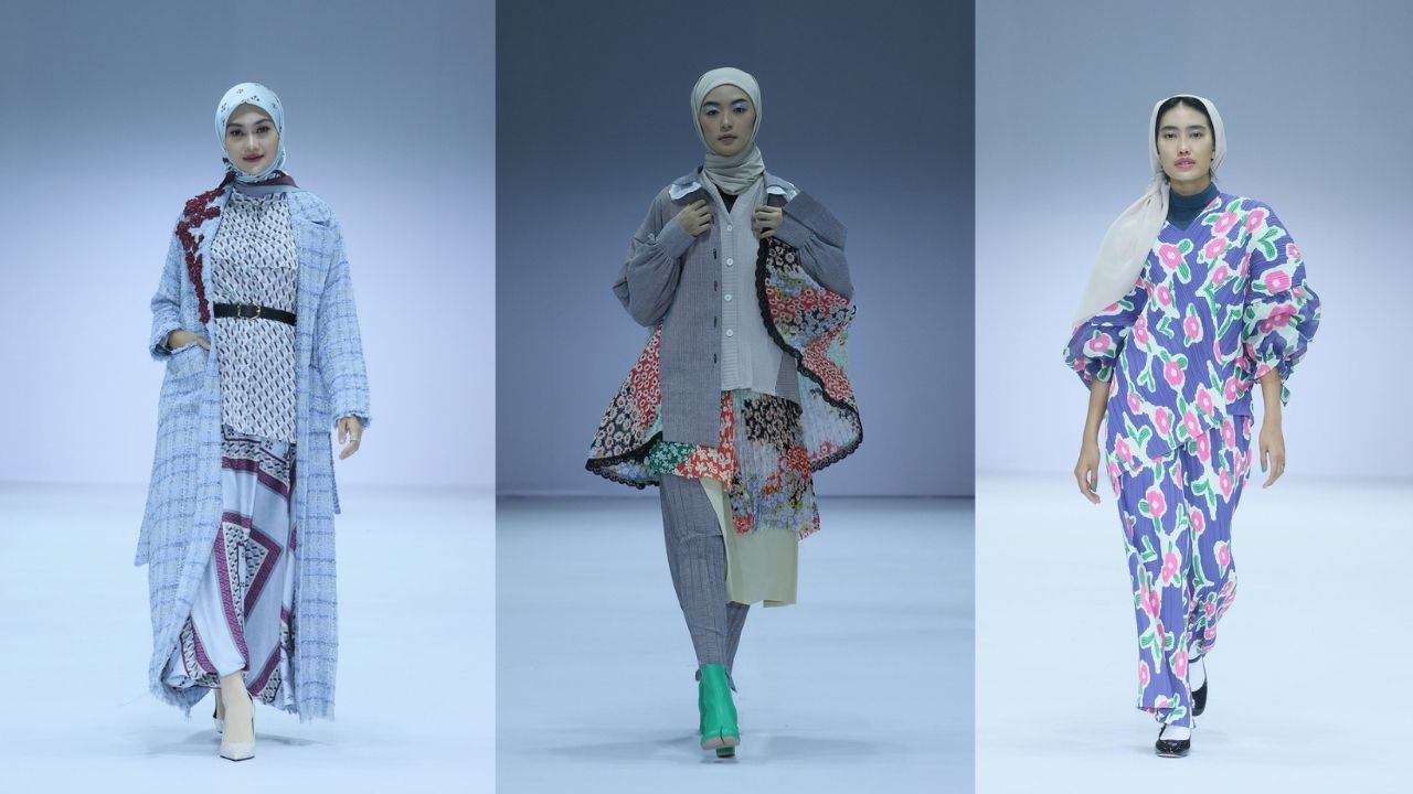 Cantiknya Parade Busana Muslim Di Jakarta Fashion Week 2022 Penuh Warna