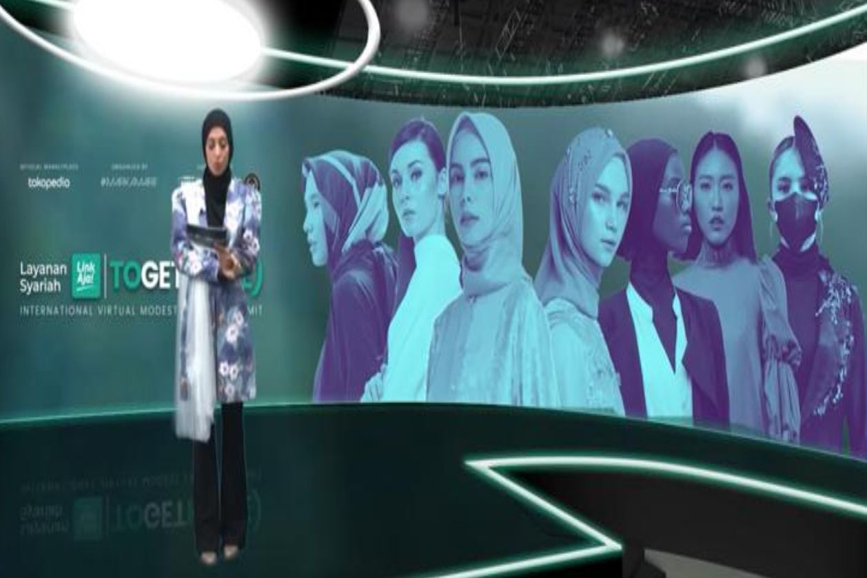 Event Together(E) - International Virtual Modest Fashion Summit 2021 powered by Layanan Syariah LinkAja resmi dibuka. Yuk, intip keseruannya.