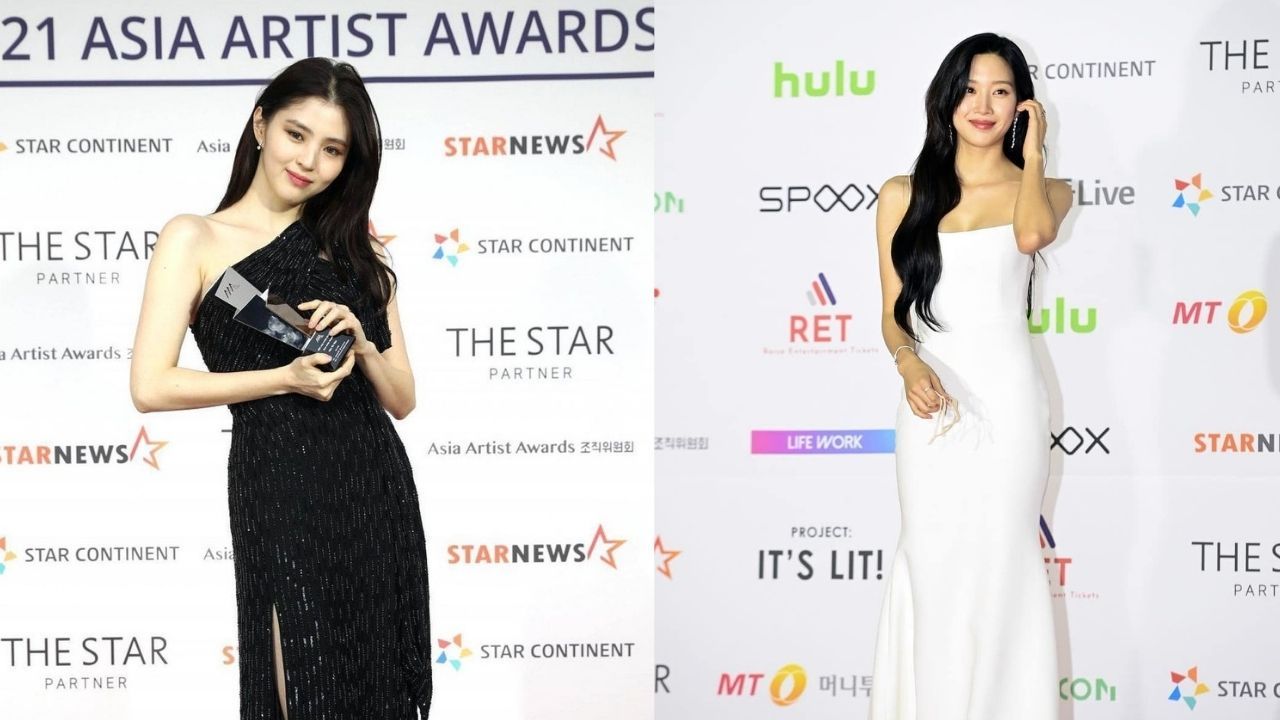 4 Gaun Terbaik di Red Carpet Asia Artist Awards 2021, Ada Han So Hee -  Parapuan