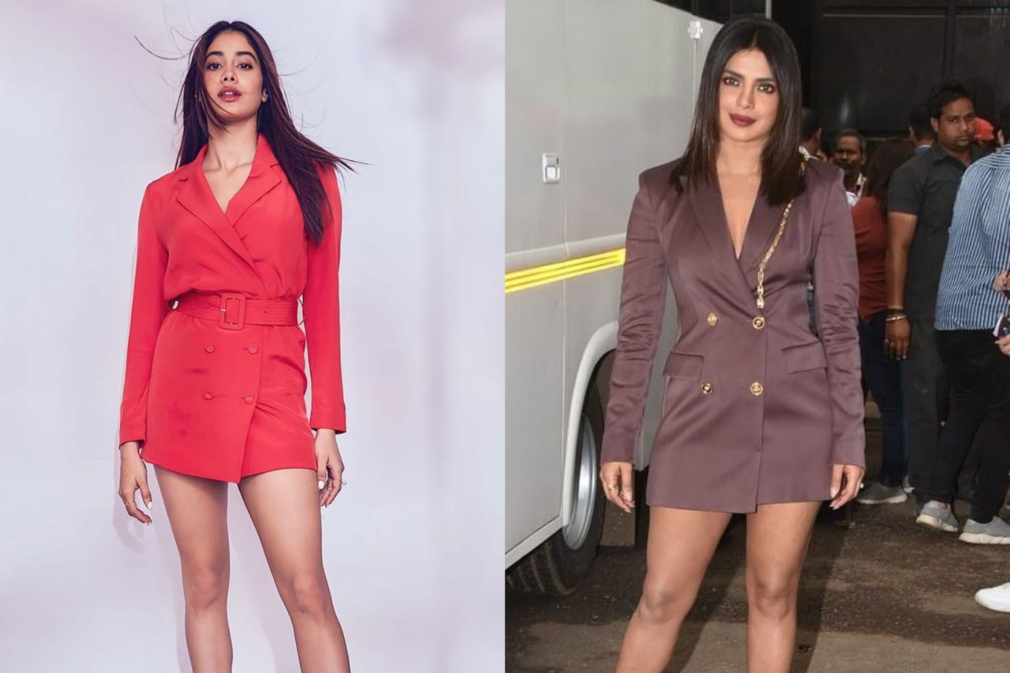 Tampil sophisticated dengan blazer dress, intip gaya artis Bollywood berikut ini, Alia Bhatt hingga Janvhi Kapoor.