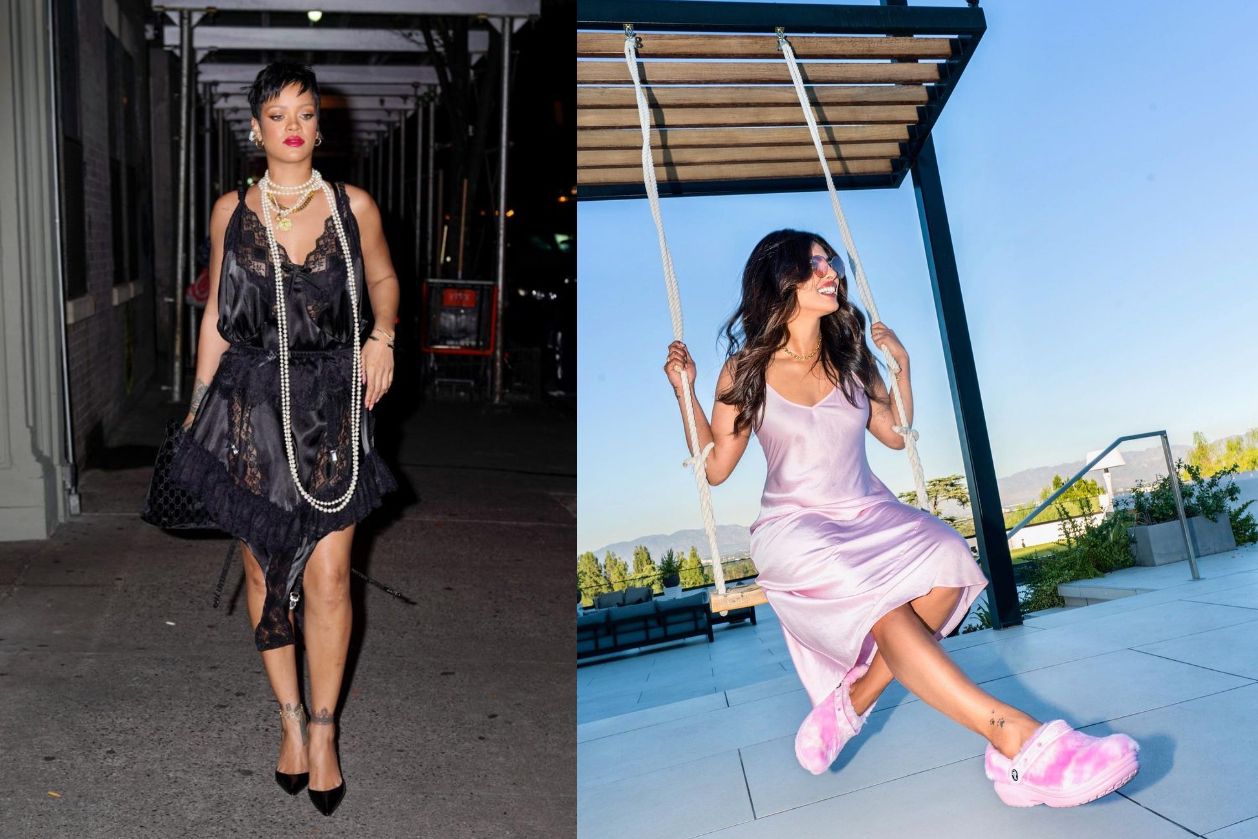 Deretan para aktris luar negeri ini tak mau ketinggalan tren slip dress, lho. Yuk, intip penampilan modis mereka!