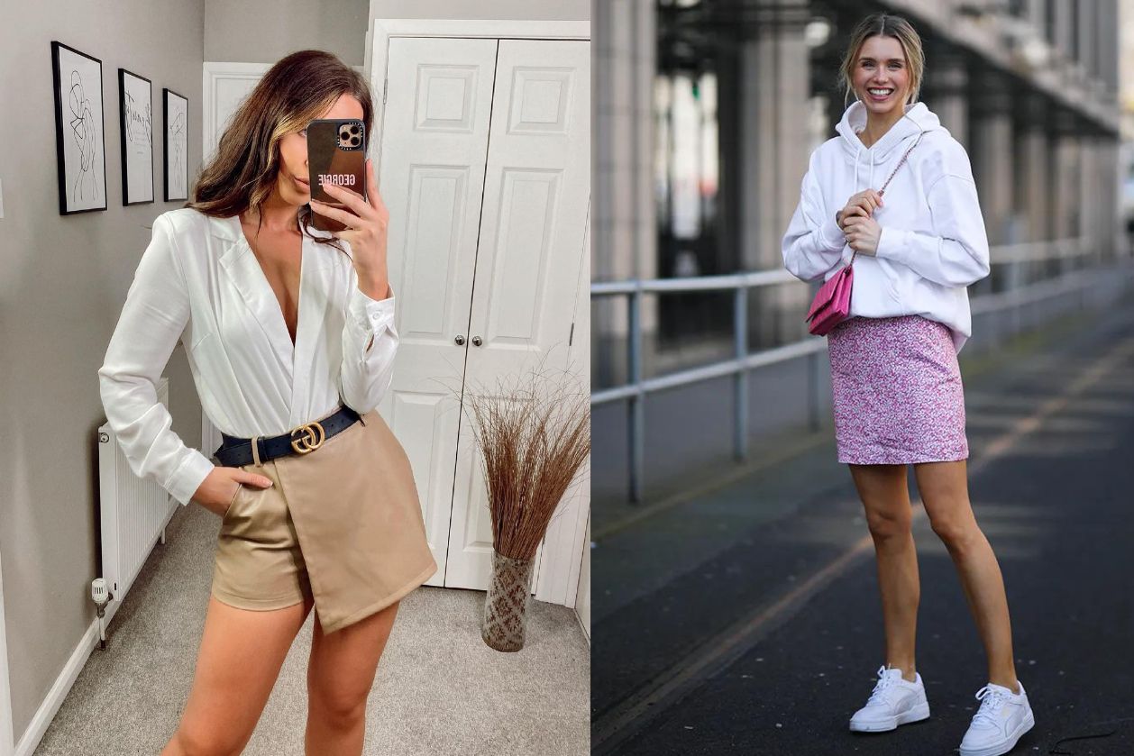Skort disukai para fashion enthusiast karena menggabungkan rok dan celana pendek. Bagaimana cara mix and match-nya?