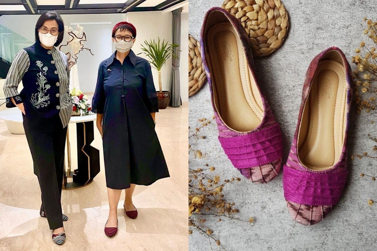 Baru-baru ini, Menkeu Sri Mulyani dan Menlu Retno Marsudi telihat kompak dengan menggunakan flatshoes tenun. Yuk, simak rekomendasinya! 