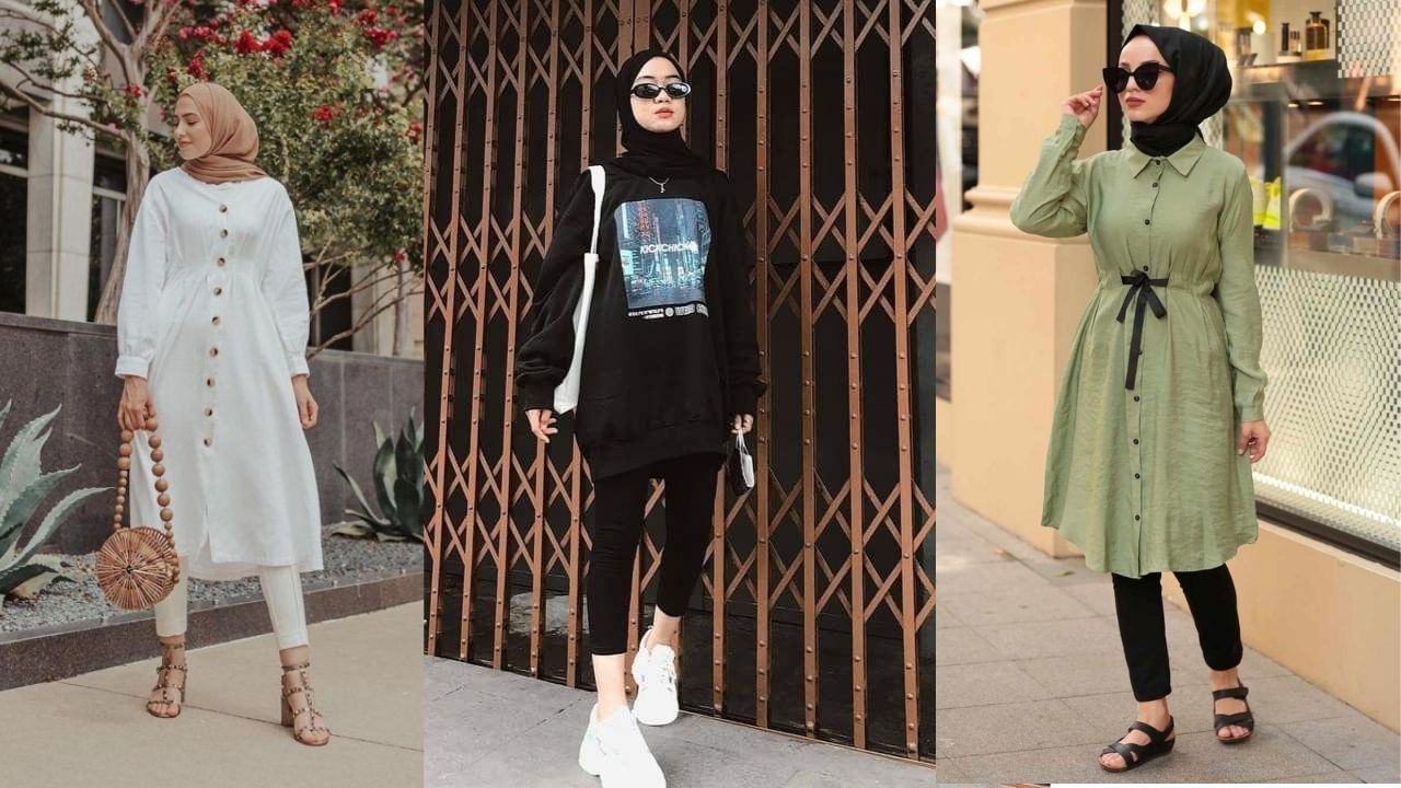 Midi Dress hingga Tunik, Ini 5 Inspirasi Gaya Pakai Legging untuk Hijabers