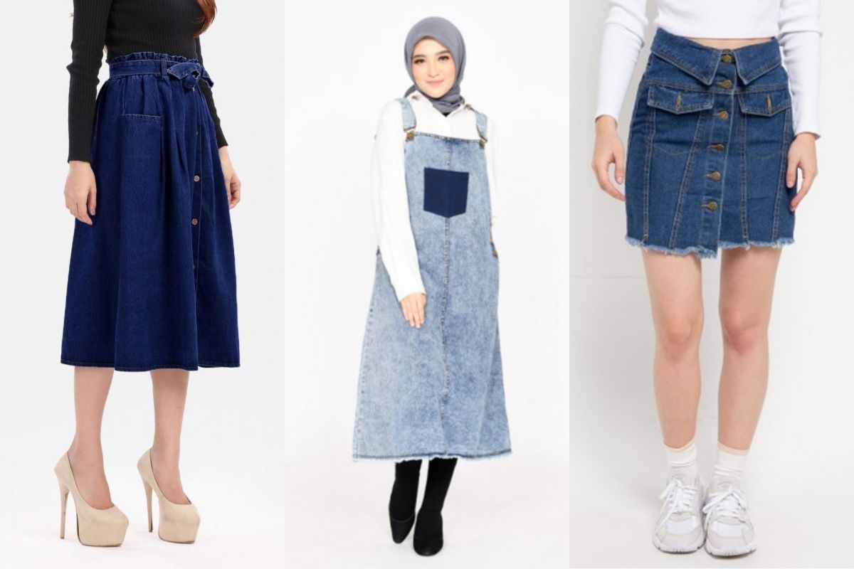 Rok jeans cocok dipakai untuk pergi kuliah, hangout dengan teman-teman atau bahkan kencan dengan pasangan. Ini dia rekomendasinya.