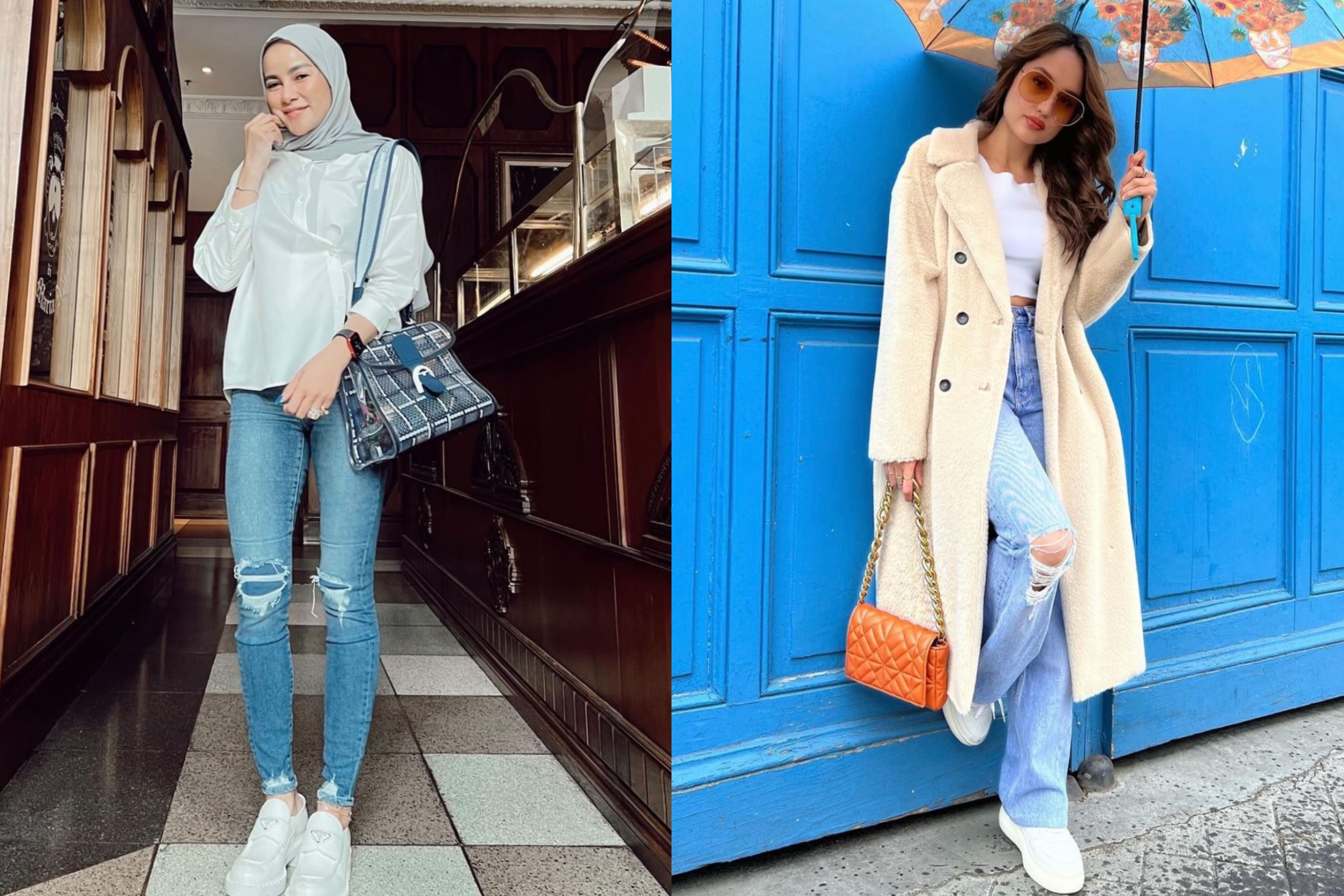 Modis, ini lima gaya kasual artis Indonesia saat pakai ripped jeans yang bisa kamu jadikan inspirasi gaya.