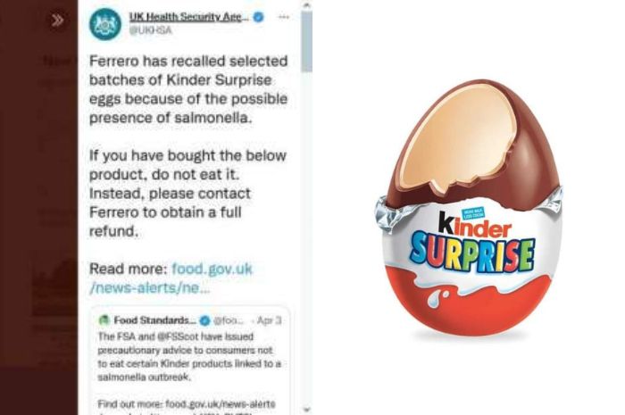 Diduga menyebabkan infeksi salmonella, produk kinder ditarik di Inggris. Apa itu infeksi salmonella dan gejalanya?