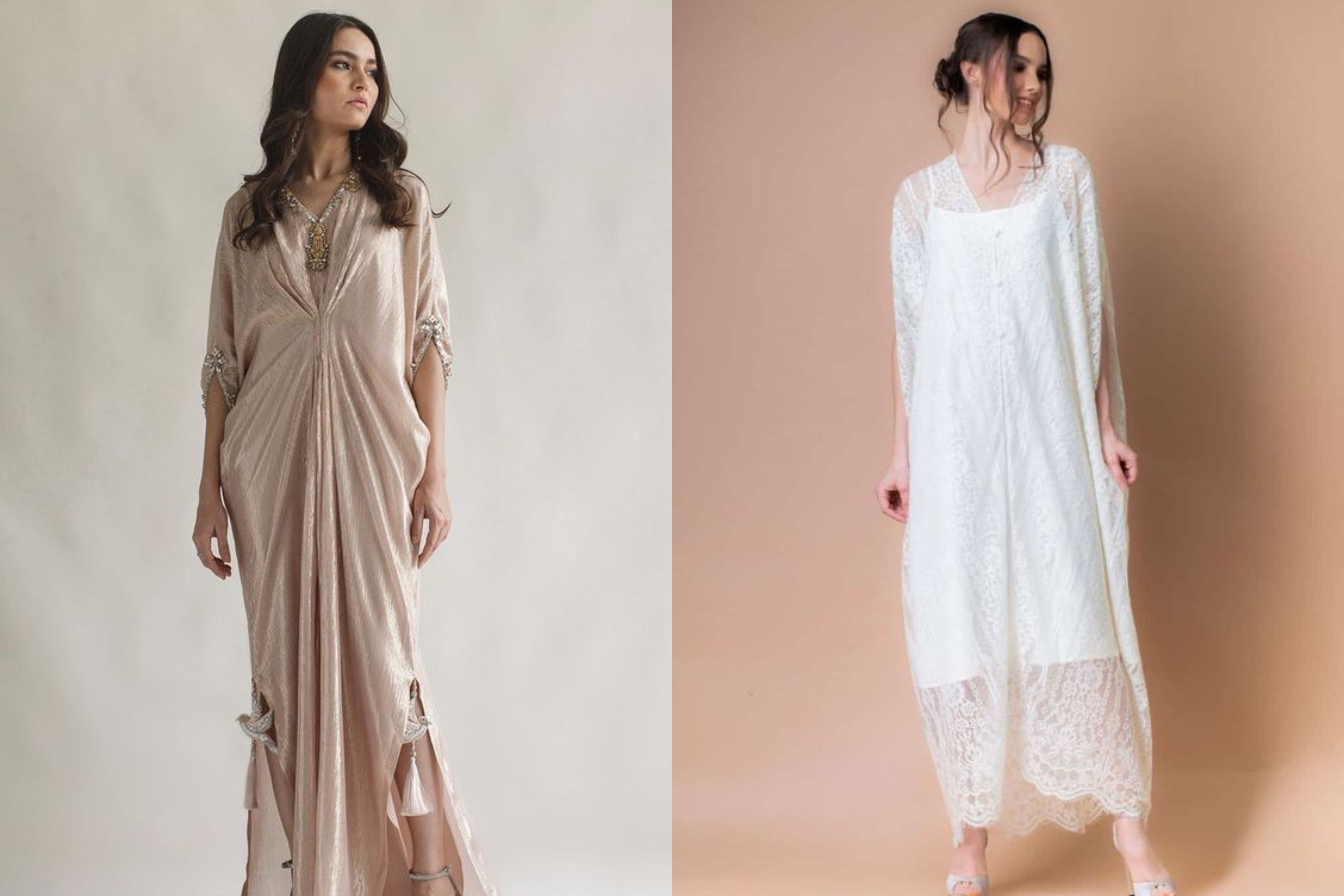 Ini lima inspirasi gaya pakai kaftan untuk tampil modis dan elegan di hari raya Idulfitri mendatang.