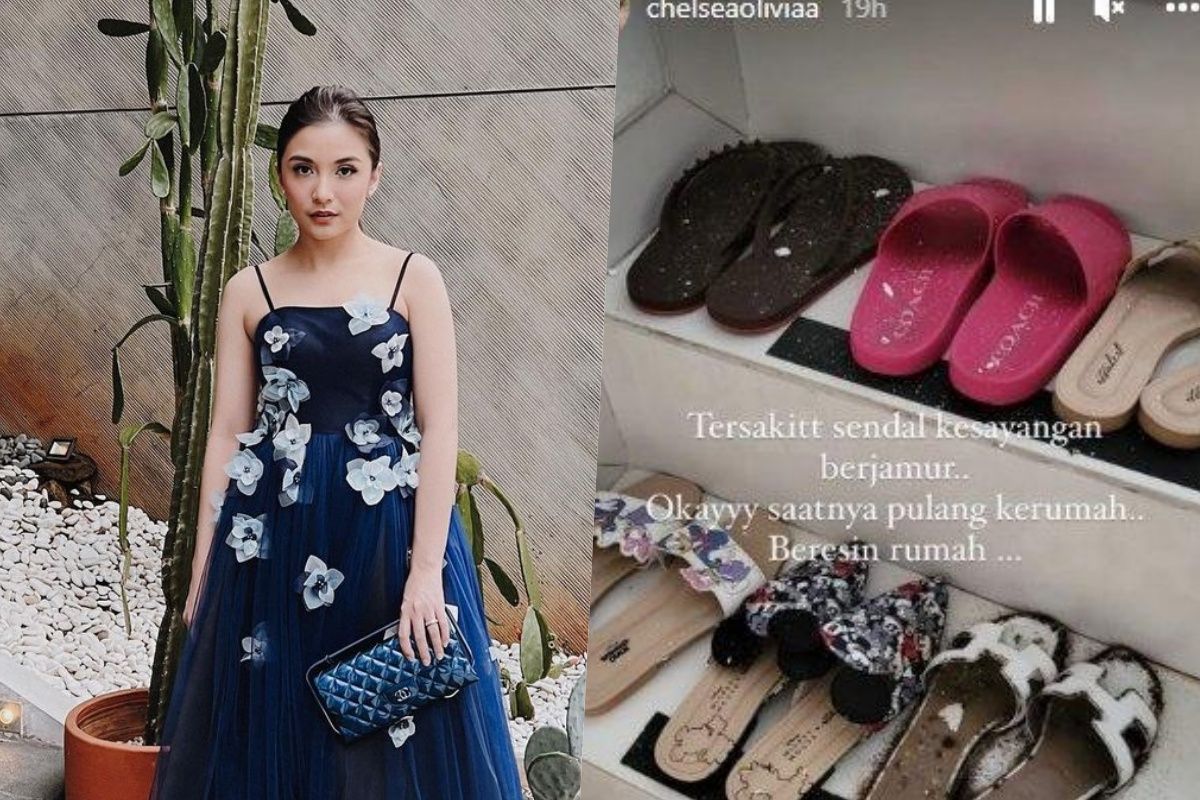 Sandal kesayangan Chelsea Olivia berjamur karena ditinggal empat bulan. Ini cara membersihkan sepatu atau sandal berjamur.