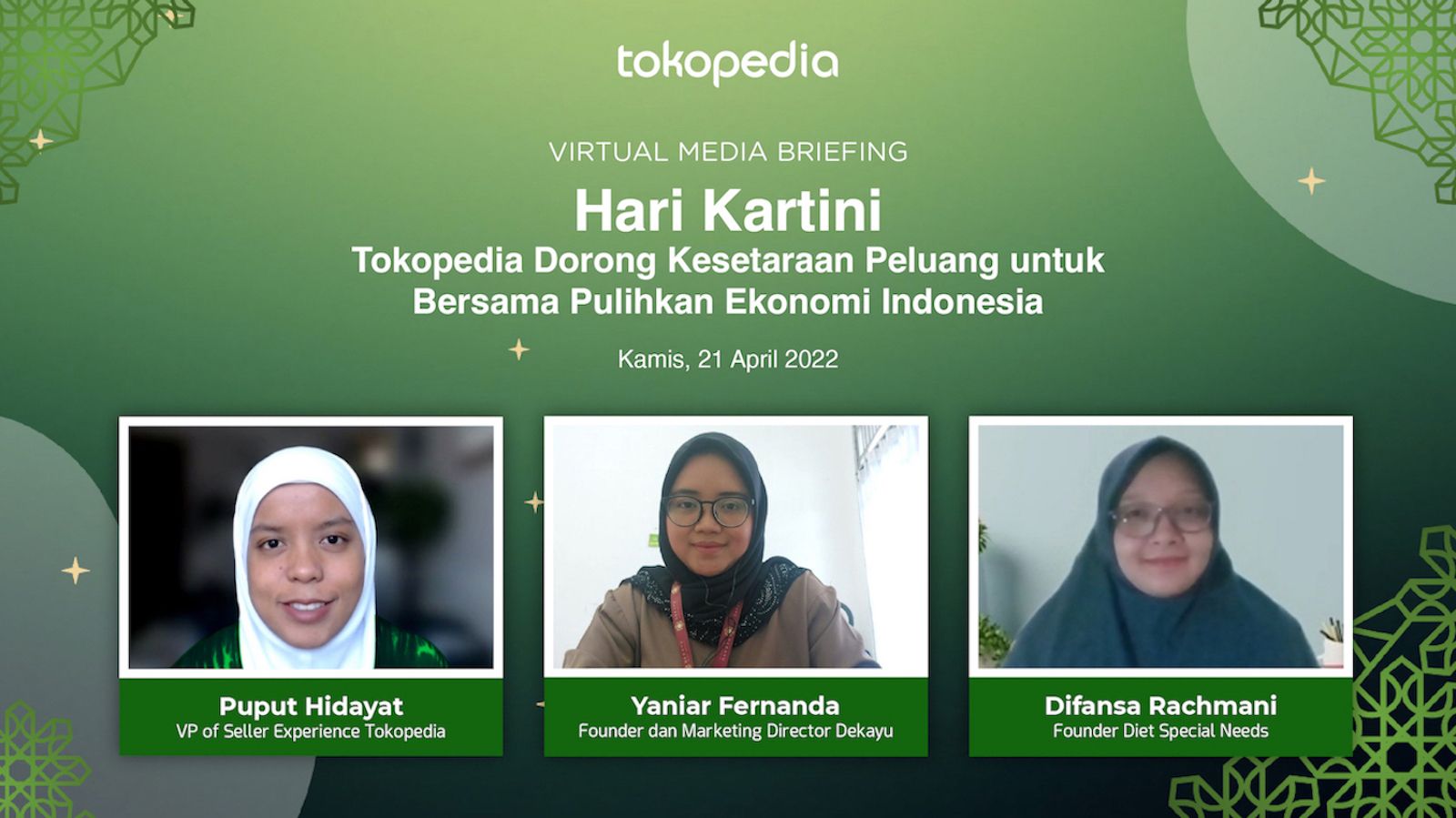 Masih dalam rangka Hari Kartini, Tokopedia dorong kesetaraan dalam program-programnya demi pulihkan ekonomi Indonesia.