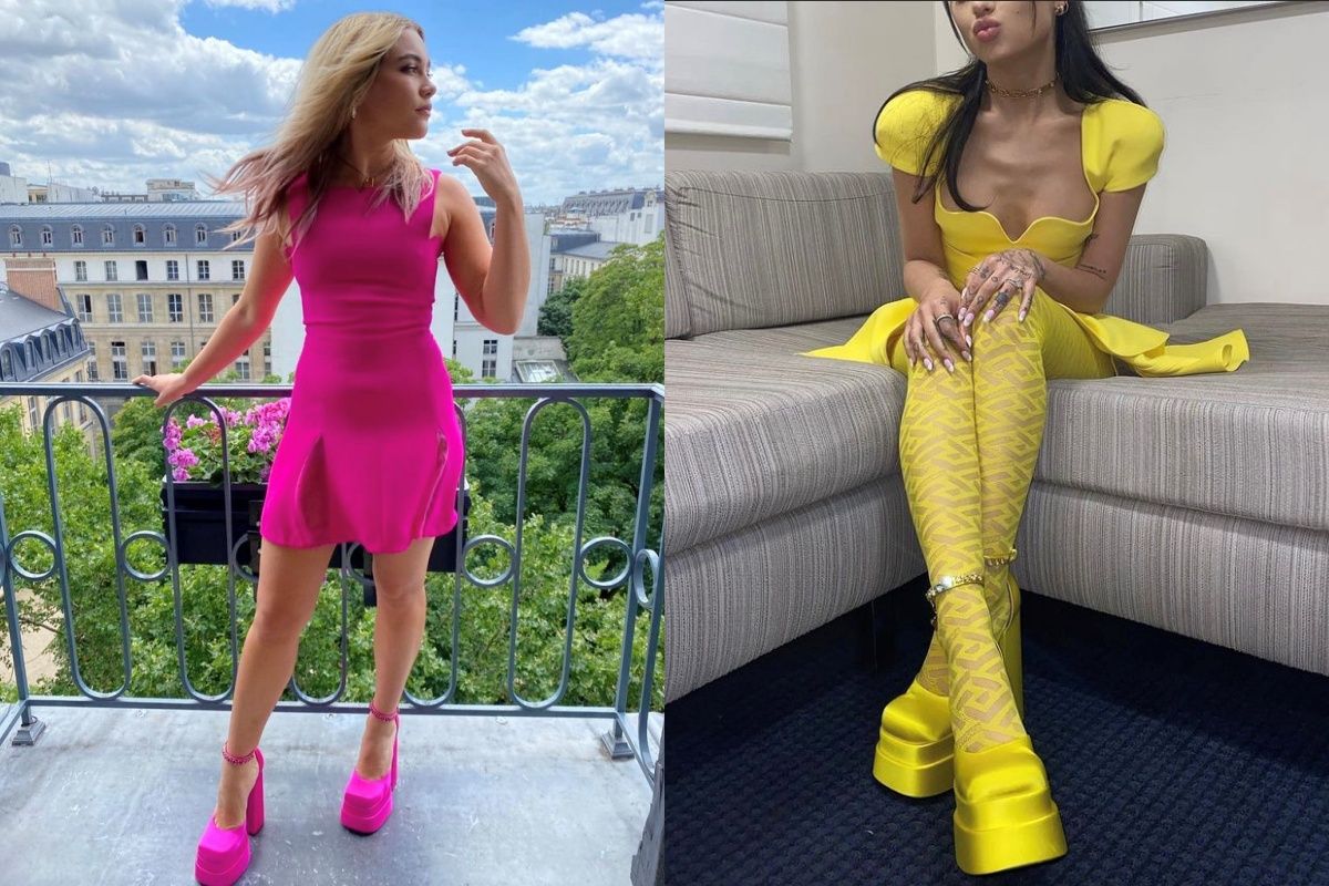 Jadi tren fashion pada 2022, platform shoes marak dikenakan oleh kalangan artis, ini 5 gaya artis luar negeri pakai platform shoes.