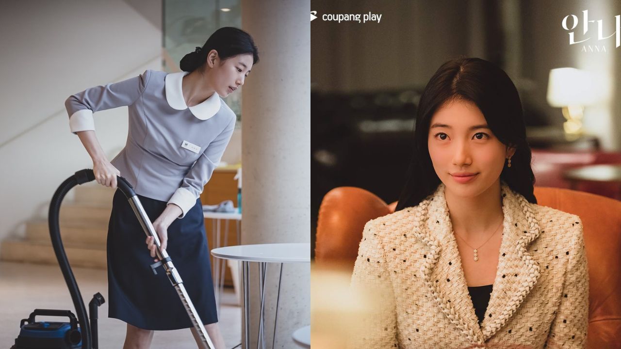 Perankan dua karakter perempuan berbeda di drakor Anna, simak gaya fashion Bae Suzy dengan dua jenis style berbeda.
