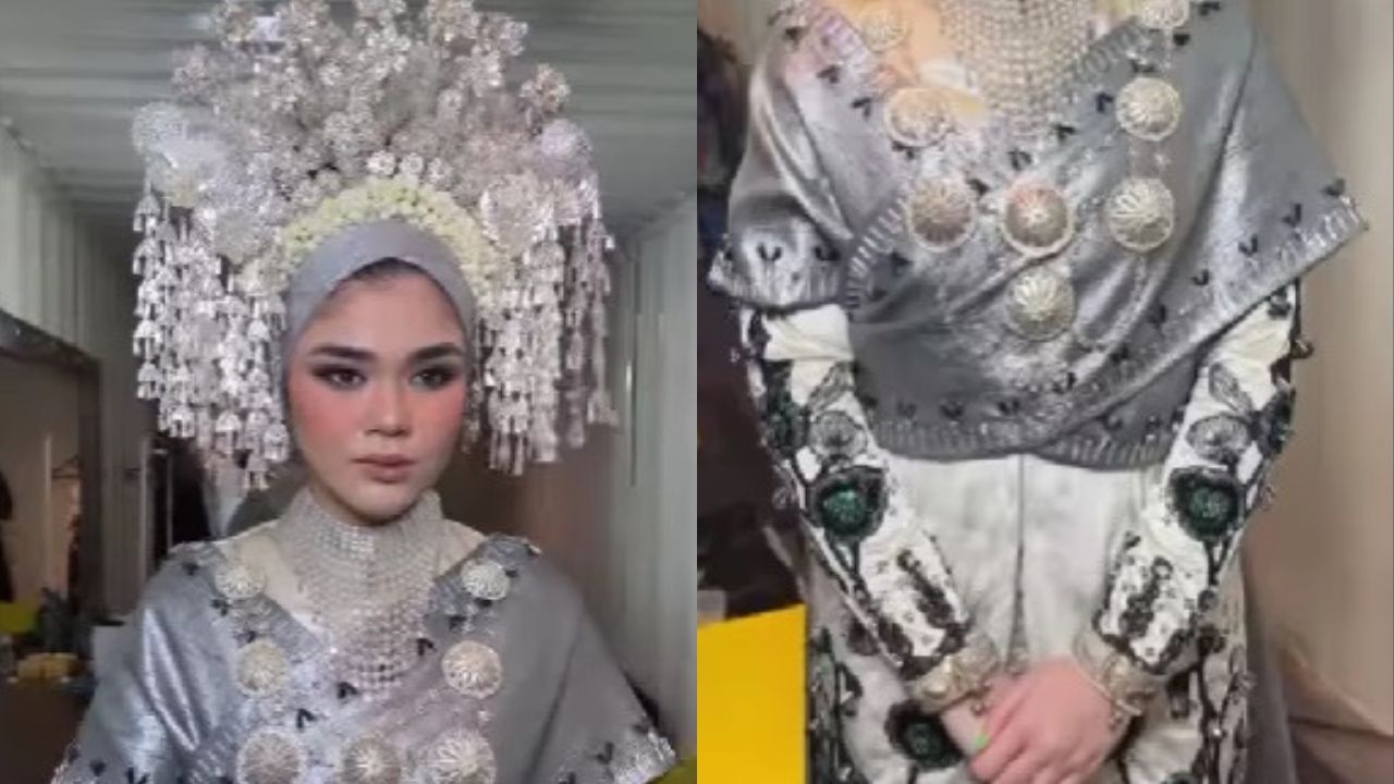 Resmi menikah pada Sabtu, (18/6/2022) Sivia Azizah kenakan busana pengantin khas Minang. Seperti apa?