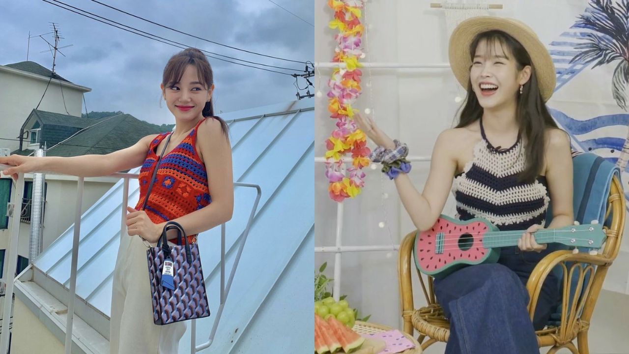 Crochet clothing jadi tren fashion memasuki musim panas. Simak gaya artis Korea mengenakan fashion item berikut ini!