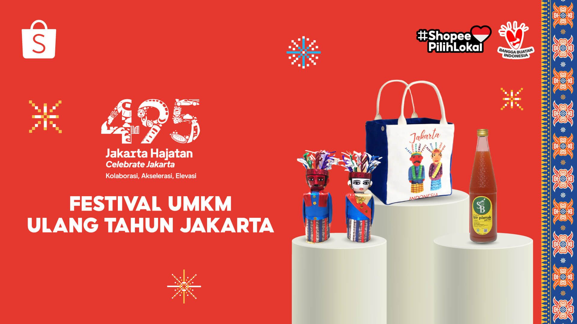 Festival UMKM hingga pelatihan bisnis gratis, begini cara Shopee dukung UMKM lokal dalam rangka HUT DKI Jakarta.