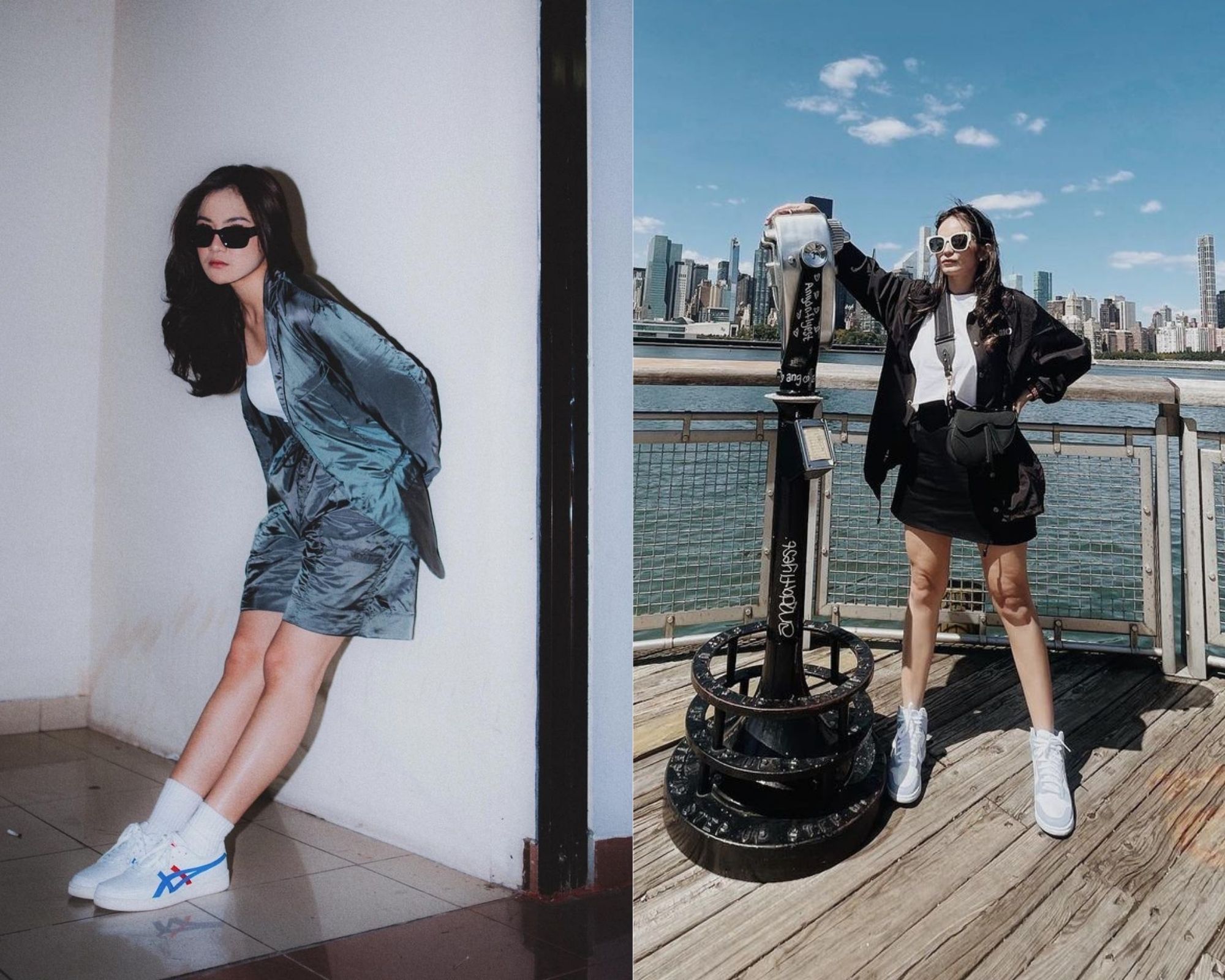 Bisa jadi inspirasi untuk padu padan outfit, simak 5 gaya artis Indonesia mengenakan kacamata hitam.