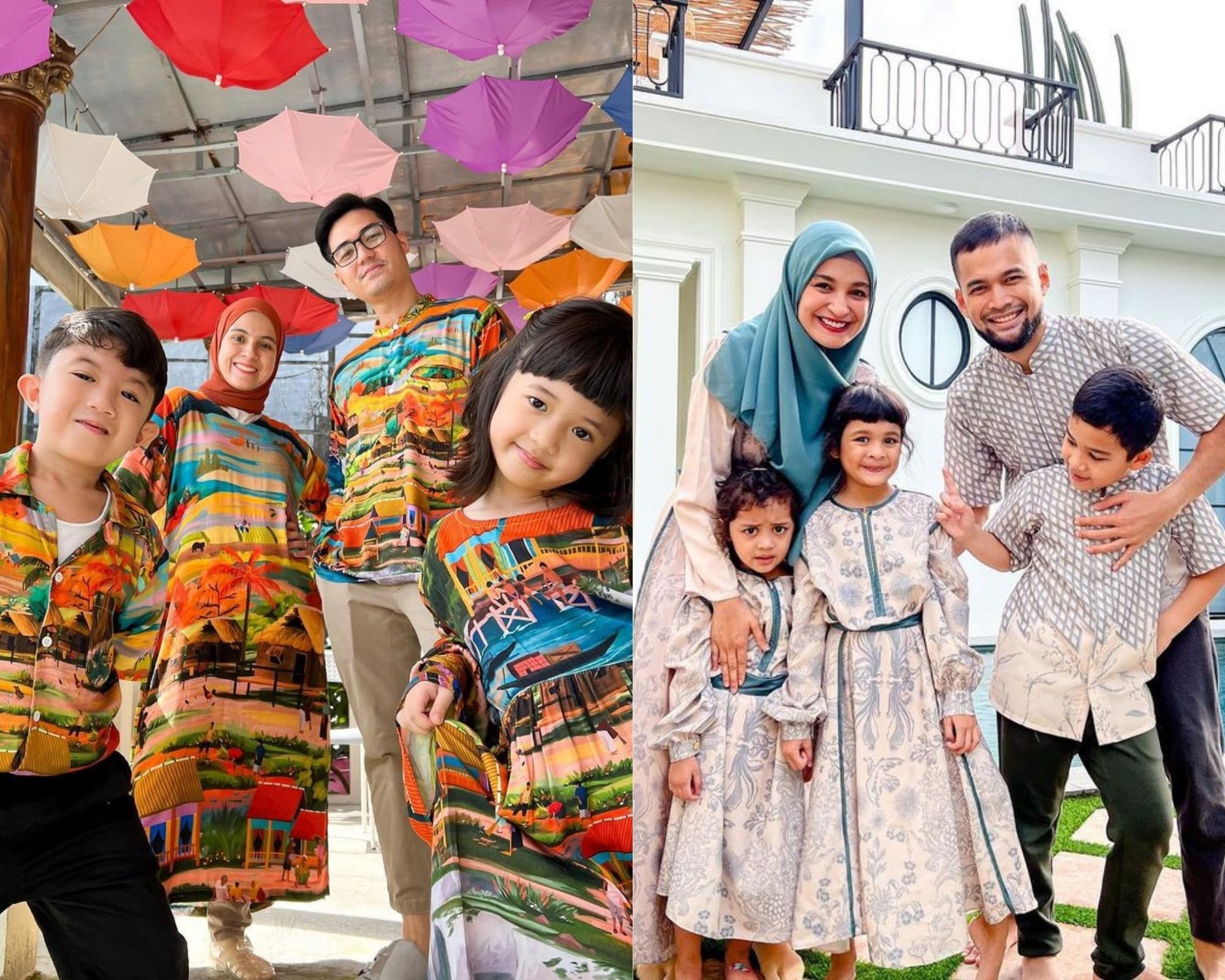 Peringati Hari Keluarga Nasional 2022, simak deretan gaya keluarga artis yang tampil kompak mengenakan outfit kembaran.