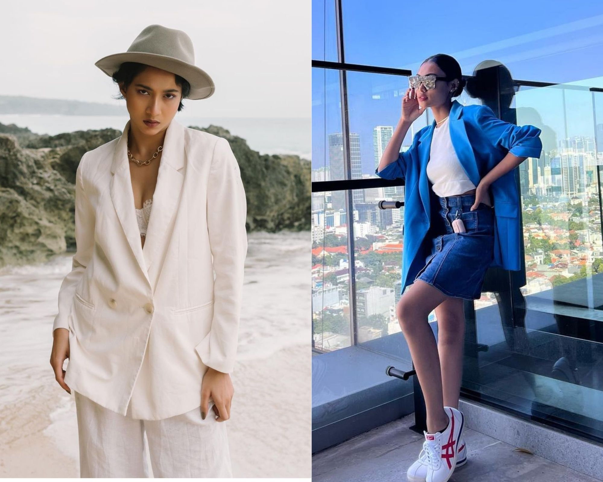 Gaya artis Indonesia mengenakan beragam jenis blazer dalam penampilannya. Mulai dari Aghniny Haque hingga Prilly Latuconsina. 