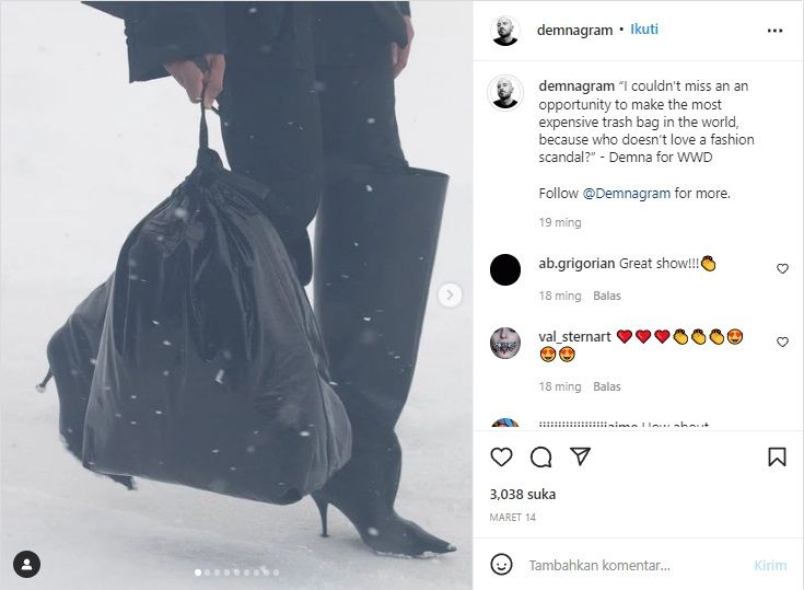 Beg sampah jenama Balenciaga paling mahal di dunia, harga lebih RM7,900