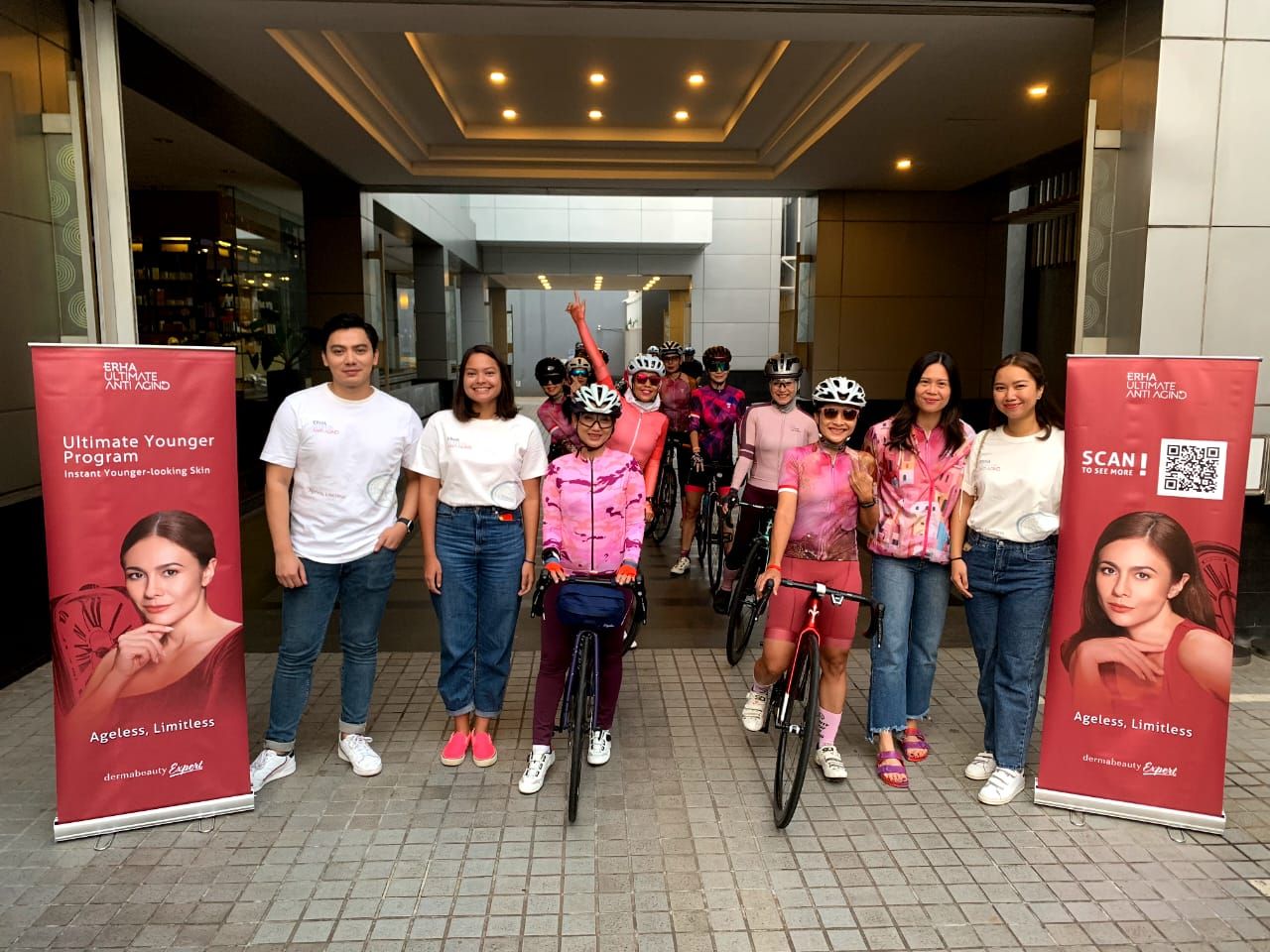 Dukung perempuan untuk terus berolahraga dan tetap awet muda, Women Cycling Community gandeng ERHA ULTIMATE ANTI AGING.