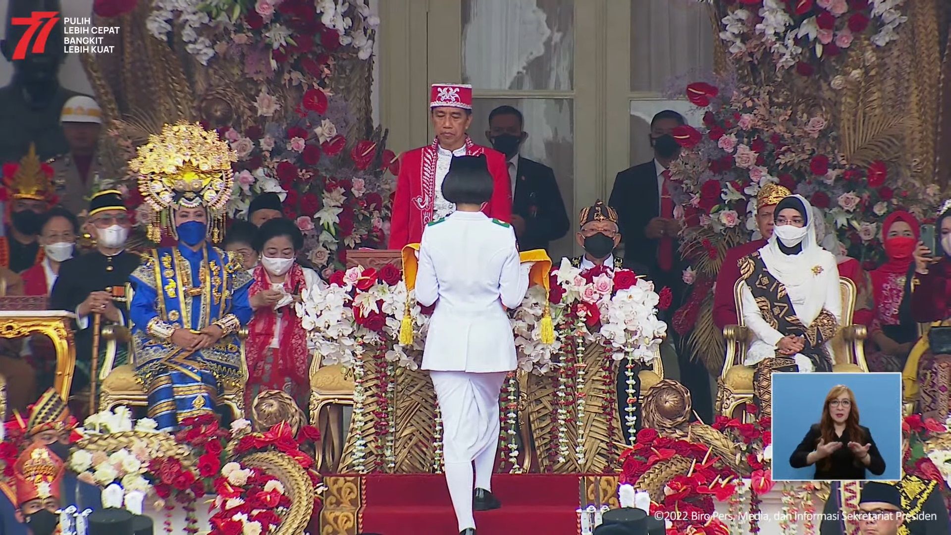 Upacara peringatan HUT RI ke-77 telah berlangsung di Istana Merdeka pada Rabu (17/8/2022). Berikut rangkaian acaranya!