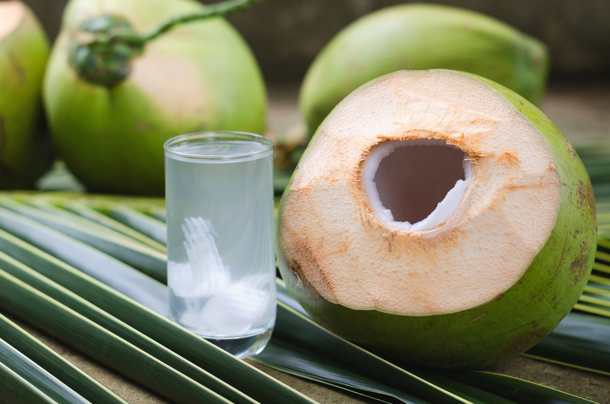 Berikut ini empat ide minuman yang cocok dikonsumsi saat cuaca panas. Ada es kelapa dan jus semangka.