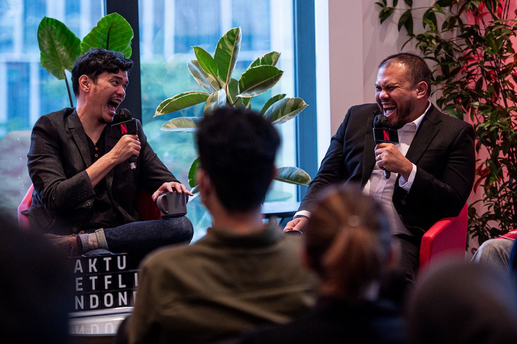 Sutradara Joko Anwar dan Timo Tjahjanto bahas strategi film dan serial Indonesia bisa tampil di kancah global dalam acara Waktu Netflix Indonesia.