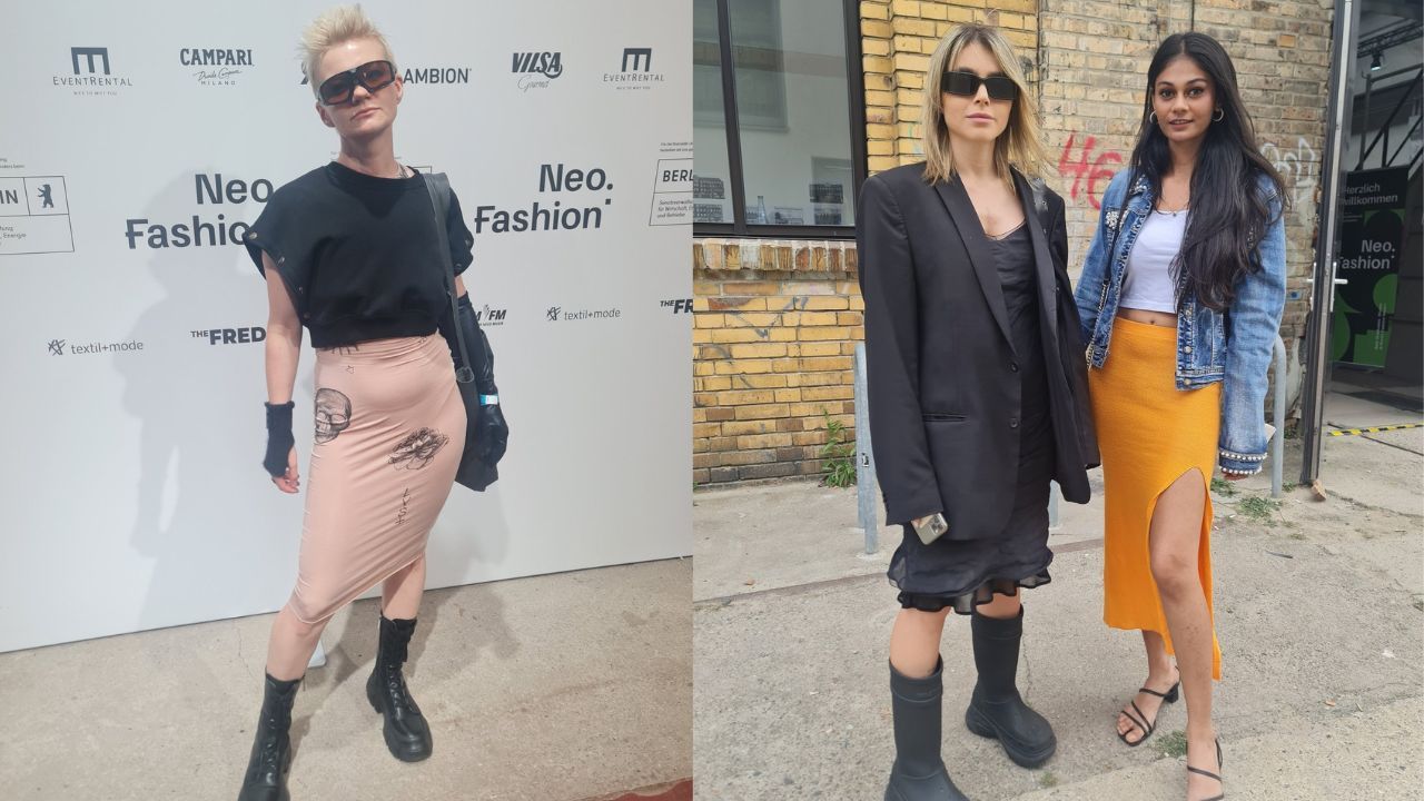 Inspirasi street style dari pengunjung Neo Fashion @ Berlin Fashion Week 2022.