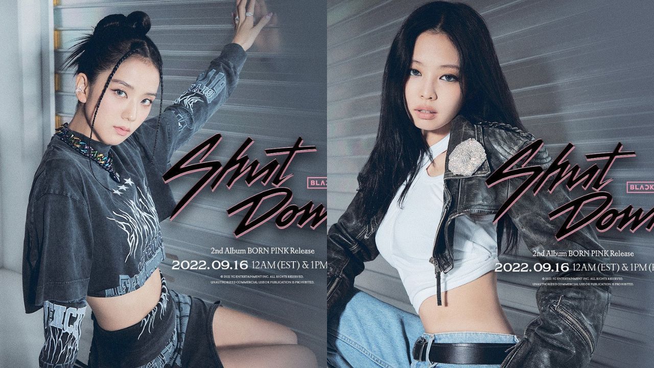 Berikut ulasan outfit BLACKPINK di poster lagu terbarunya yang akan segera rilis, Shut Down. Mereka tampil ala cewek mamba!