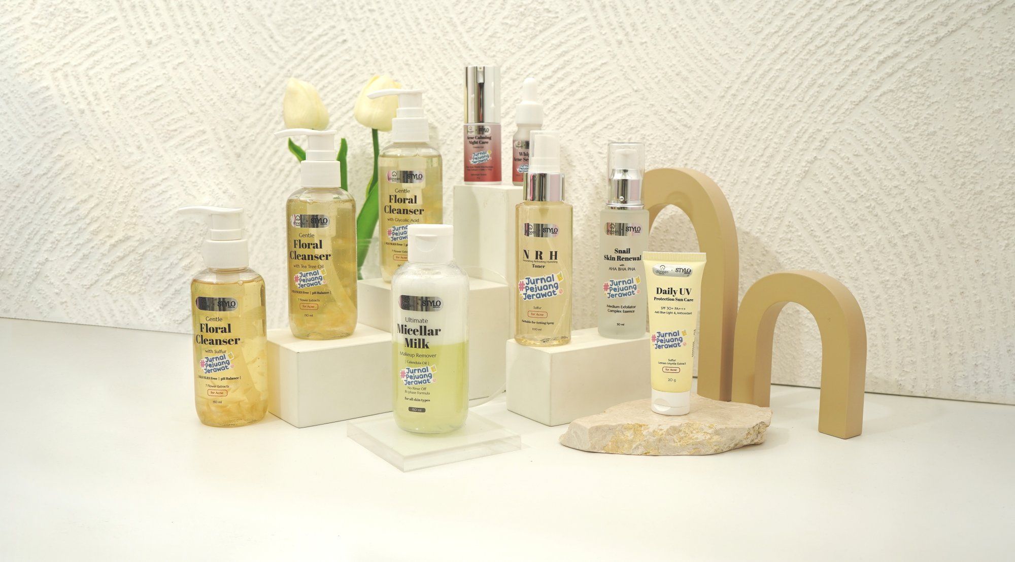 Ini rekomendasi produk untuk mengatasi jerawat hasil kolaborasi dari Daneen Skincare dan Stylo Indonesia.