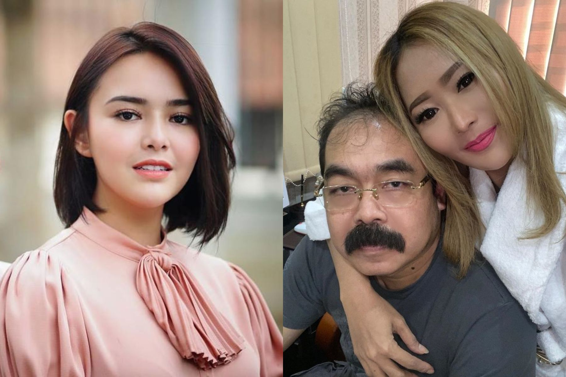 Intip momen Amanda Manopo gandeng Adam Suseno, suami Inul Daratista, di acara 2 tahun sinetron Ikatan Cinta.