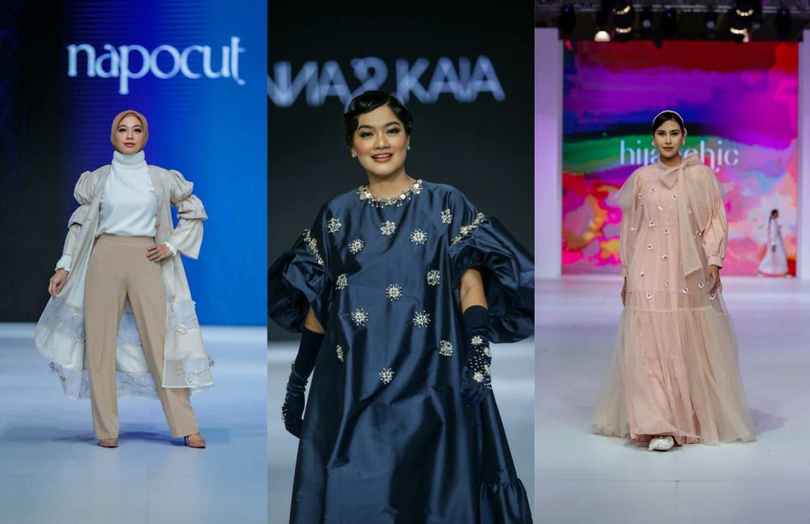 Bertajuk Woman in Rhythm, tiga desainer muslim pamerkan koleksinya di runway Jakarta Fashion Week 2023. Simak selengkapnya!
