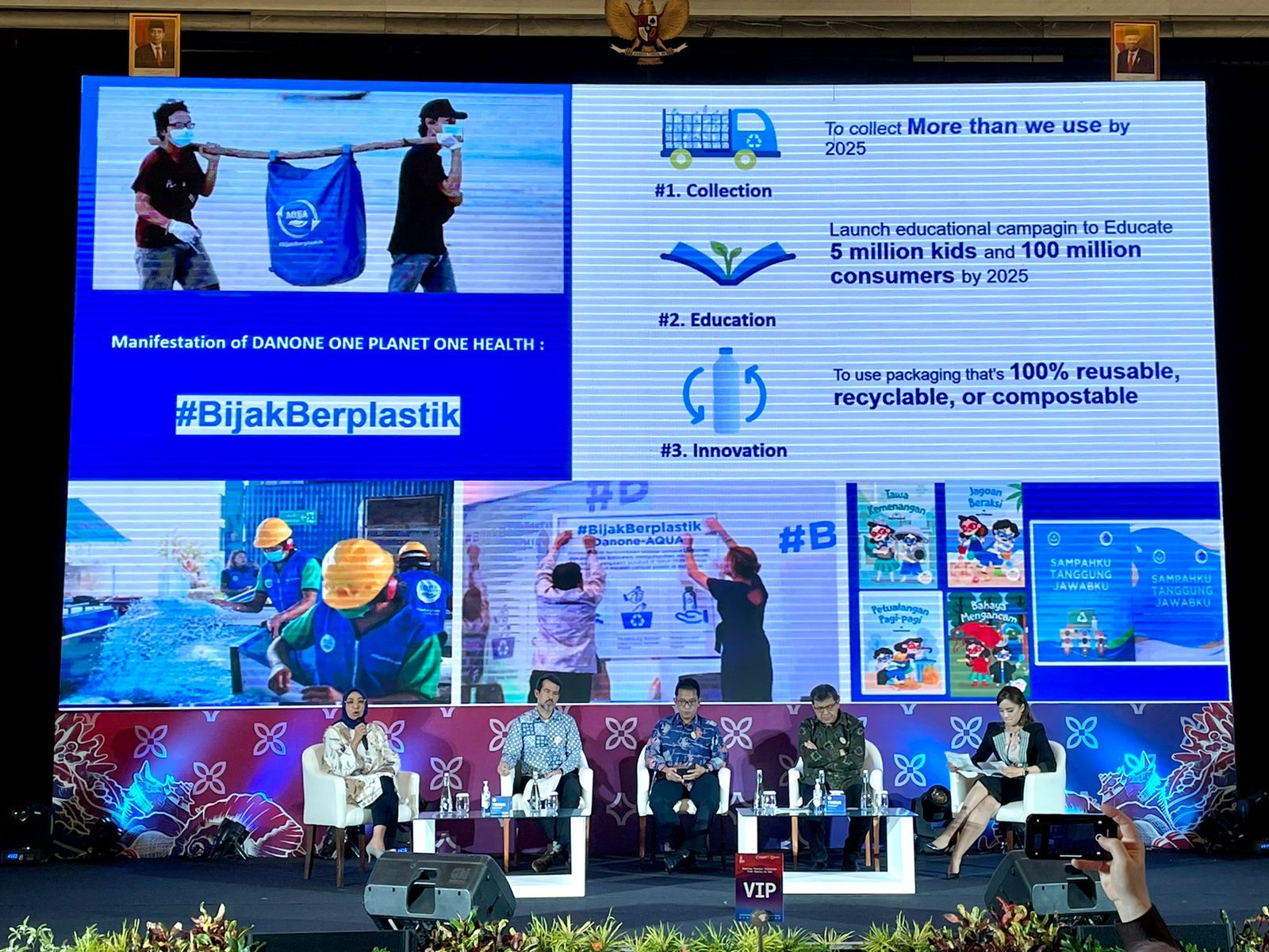 Danone mengelenggarakan Circularity Tour dengan mengajak perwakilan pemangku kepentingan untuk mengunjungi rantai ekosistem pengelolaan sampah di Bali