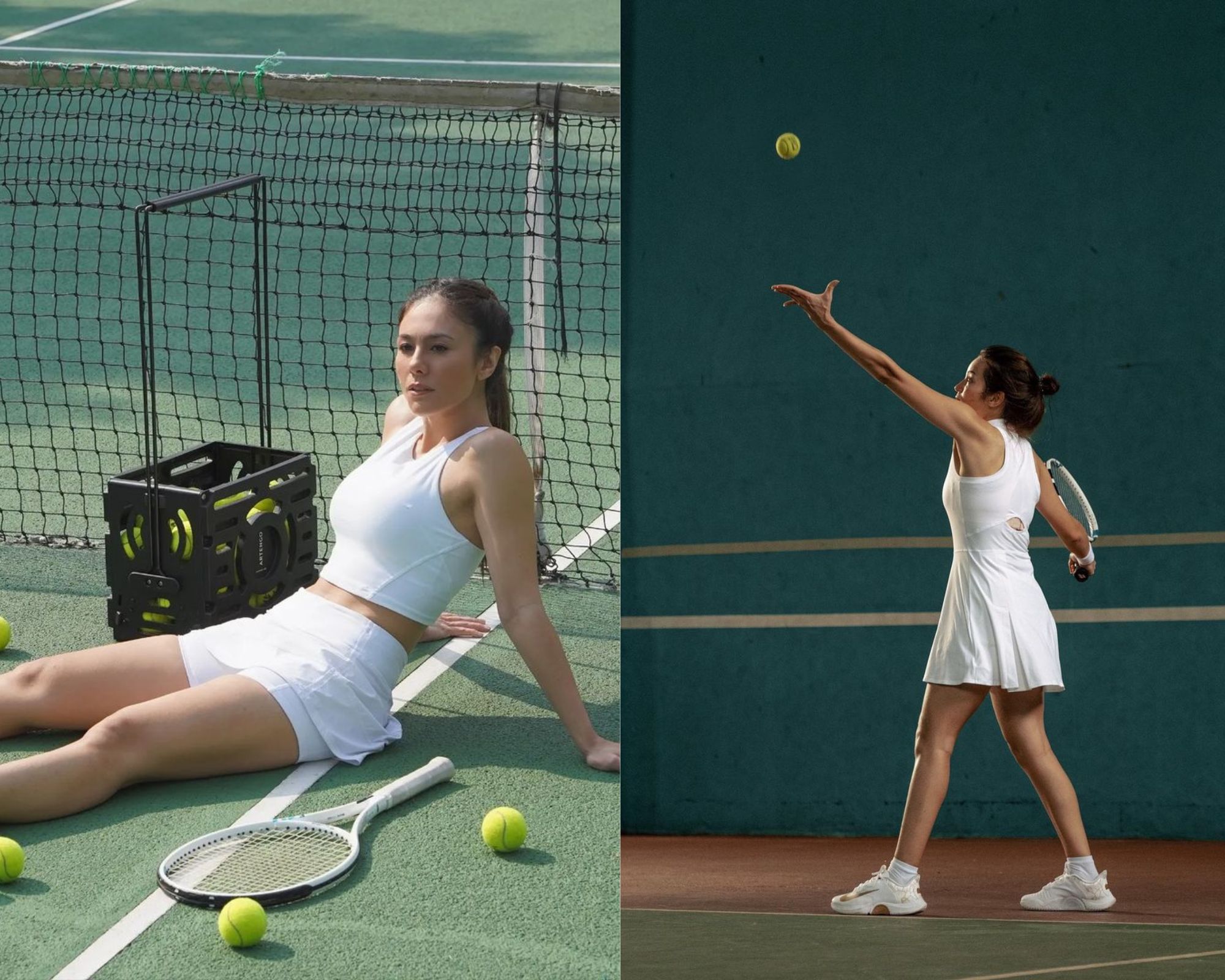 Tampil dalam laga pembuka Tiba Tiba Tenis. intip gaya sporty Wulan Guritno dan Enzy Storia dalam pertandingan tersebut.