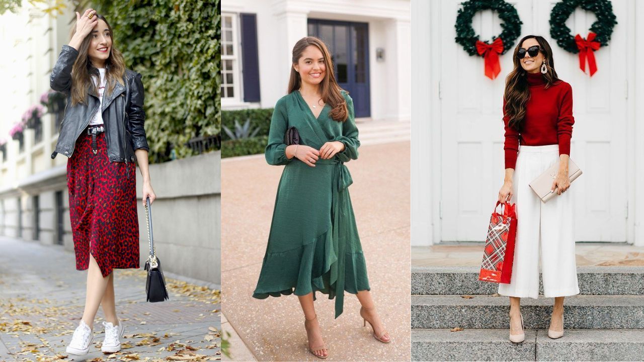 Meriah dengan warna merah dan hijau, intip berbagai inspirasi outfit merayakan Natal berikut ini! Tertarik mencoba salah satu gayanya?