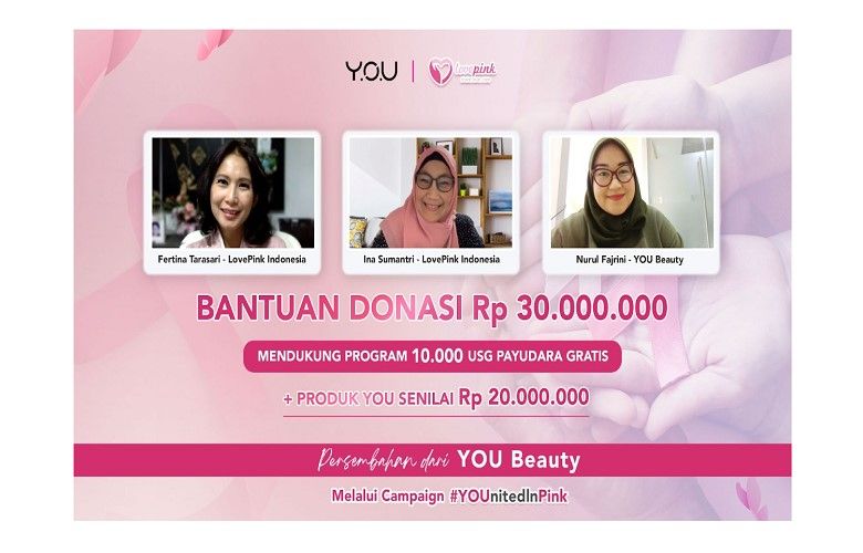Penyerahan Donasi 10.000 USG Payudara Gratis dari YOU Beauty 