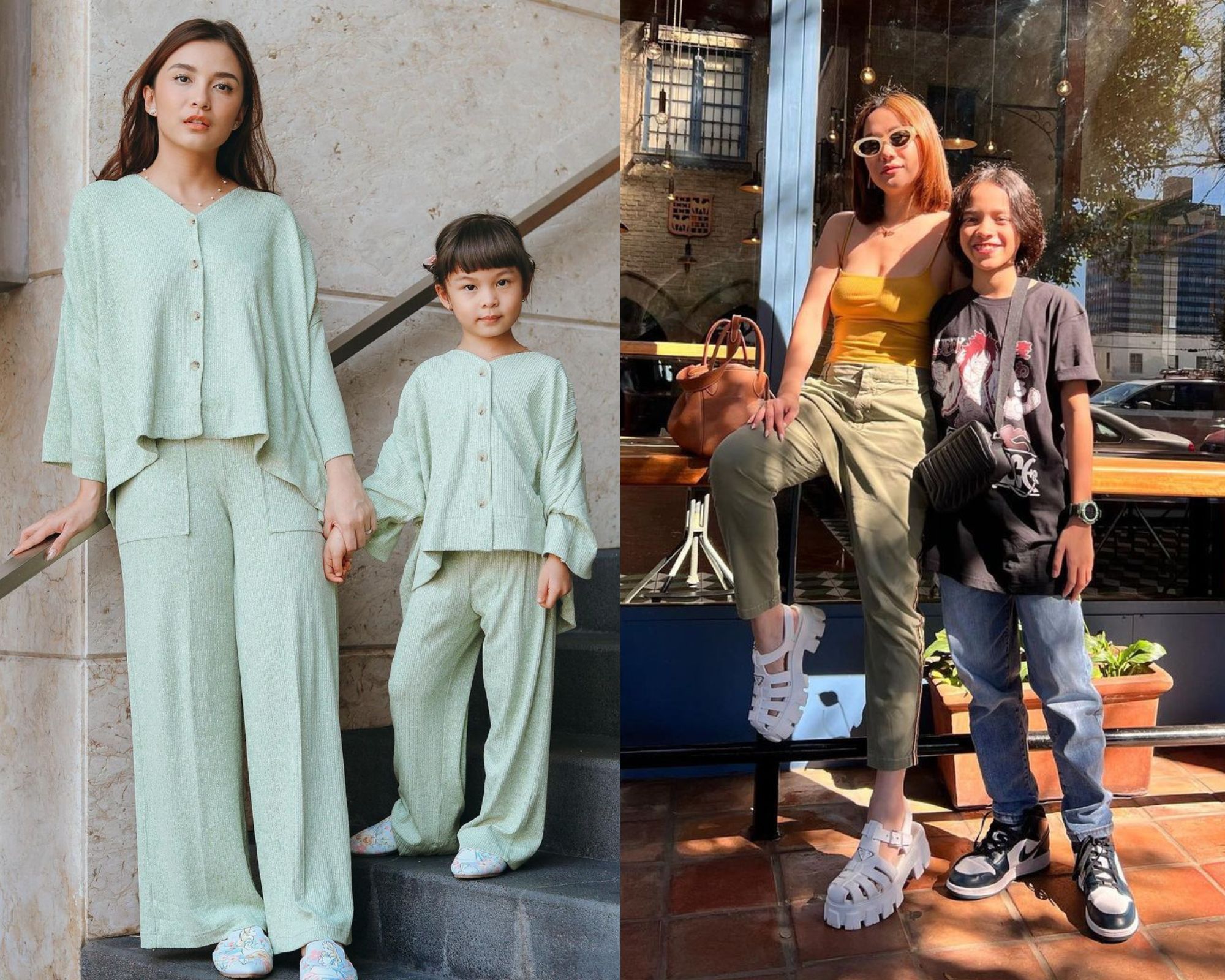 Kerap mengunggah momen bersama si kecil, intip gaya kompak artis ibu dan anak dengan outfit senada. Cek ulasannya!
