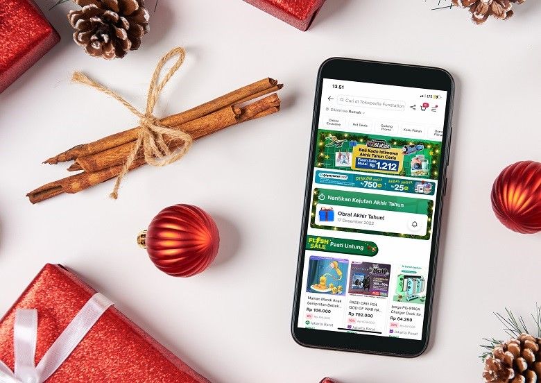 Jelang Natal dan Tahun Baru (Nataru) Tokopedia mengalami peningkatan penjualan hingga 14 kali lipat...