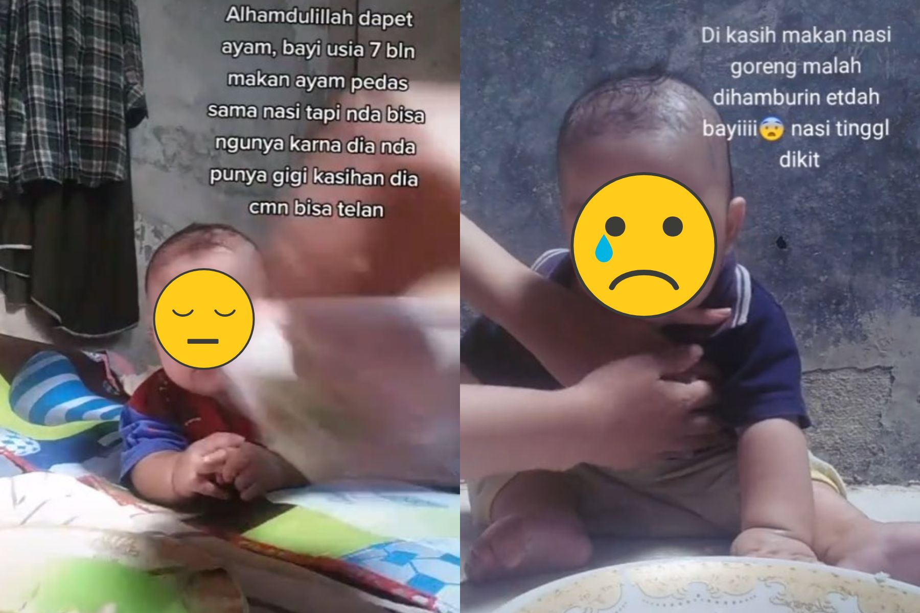 Viral di TikTok bayi 7 bulan diberi makanan pedas hingga nasi goreng. Dokter dan ahli gizi ungkap bahayanya.