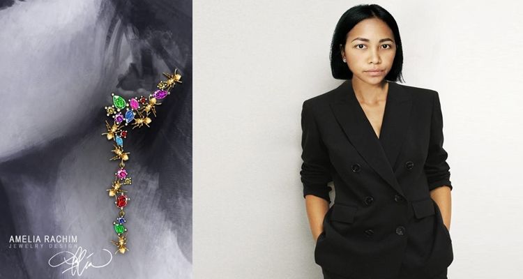Menang kompetisi dunia dalam desain perhiasan kategori gemstone di Italia, begini perjalanan karier Amelia Rachim.