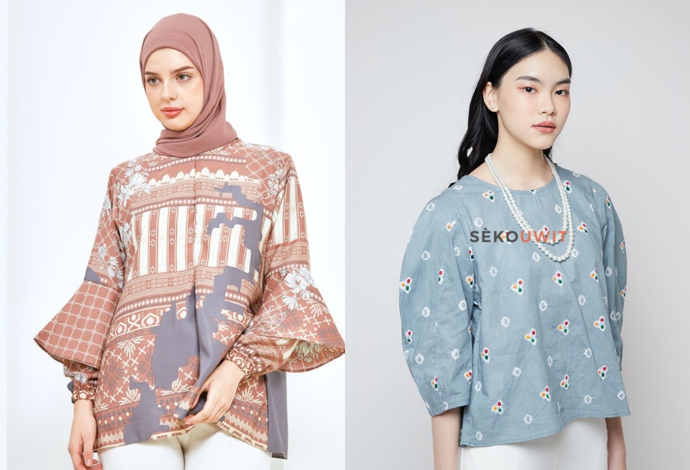 Rekomendasi blouse lengan panjang untuk Ramadan 2023.