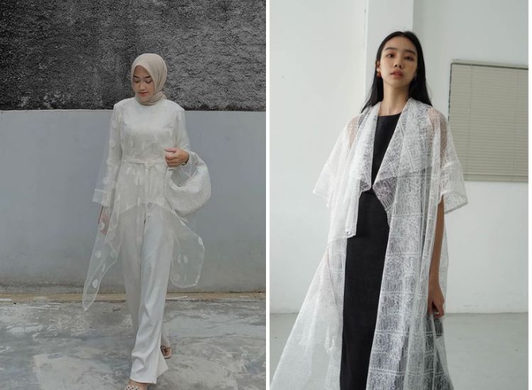 Berikut ini 5 inspirasi outer putih untuk melengkapi baju Lebaran 2023, pastinya ada berbagai motif menarik